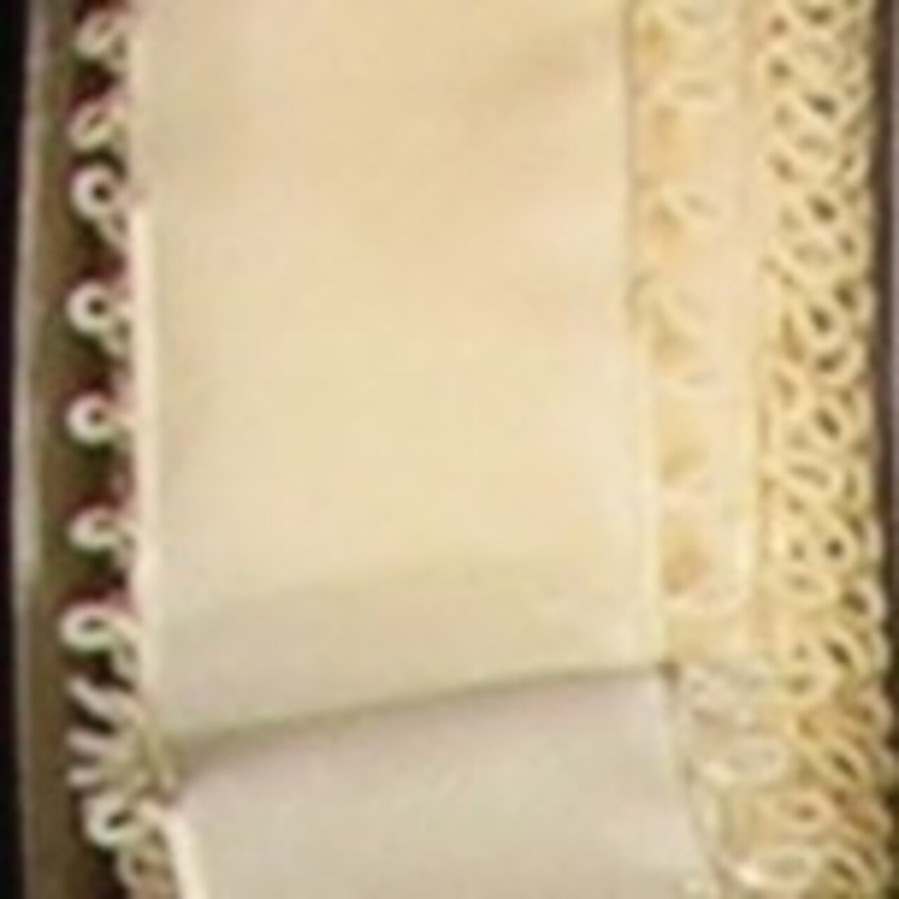 The Ribbon People Cream White Pico Loop Edged Wired Craft Ribbon 1.5" x 27 Yards